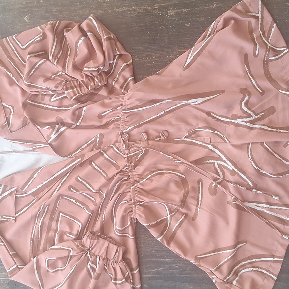 Casual, Cruise Short Jumper By RW&CO. Rust Brown Short Romper Accents Sz M - Picture 3 of 12